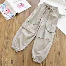 Load image into Gallery viewer, Spring Clothes Fashionable Kids Cargo Joggers Elastic Ankle Pants Casual Trousers Light Breathable Summer Trendy Outfit

