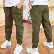 Load image into Gallery viewer, Spring Autumn Cotton Boys Pants Children Trousers Casual Kids Sports Pants 3 4 5 6 7 8 9 10 11 12 13 Years Teenager Boys Clothes
