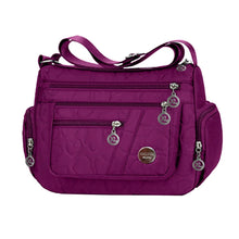 Load image into Gallery viewer, Women's Nylon Multi-Compartment Crossbody Bag
