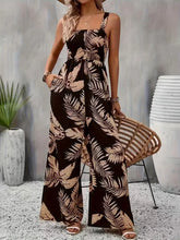 Load image into Gallery viewer, Women's Summer Elegant Back Hugging Tropical Printed Overalls
