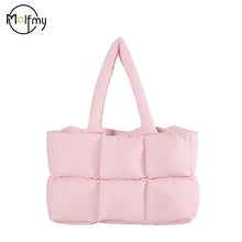 Load image into Gallery viewer, Women's Quilted Plaid Waterproof Shoulder Bag
