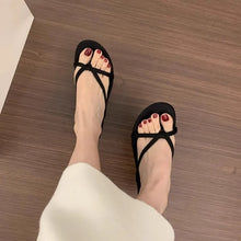 Load image into Gallery viewer, Summer Women Fashion Slippers Female Casual Clip Toe Wedges Heel Dress Slides Ladies Outdoor Beach Vacation Sandalias Shoes
