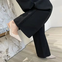 Load image into Gallery viewer, Women's Knitted Platform Stiletto Sandals

