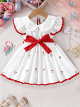 Load image into Gallery viewer, Baby Girls' Floral Print Short Sleeve Dress
