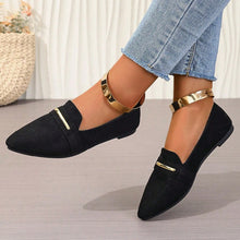Load image into Gallery viewer, *Fashionable New Style Elegant/Sexy Temperament Casual Work Shoes for Women Summer  Comfortable Pointed Flat Shoes
