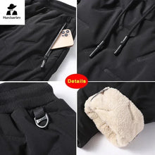 Load image into Gallery viewer, Winter Down Cotton Pants Men's Casual Waterproof Zipper Pocket Thickened Wool Warm Pants Jogger Outdoor Cold-proof Ski Pants 7XL

