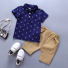 Load image into Gallery viewer, Summer Boys Clothes Suit Kids T-shirt+shorts 2pcs Baby Toddler Outfit Sportsuit 1 2 3 4 Years Boys thin Costume Children Clothes
