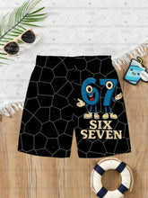 Load image into Gallery viewer, Summer For Kids 67 Six Seven Italian Brain Rot Math Joke Tops Y2k Game Saying Shorts Graphic Y2k Children's Shorts
