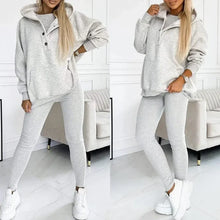 Load image into Gallery viewer, Tracksuit Women Pants Set Two Piece Set Autumn Winter Zipper Jacket Tops Suits Jogging Vintage Patchwork Outfits Y2k Streetwear
