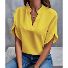 Load image into Gallery viewer, V-Neck Loose Short-Sleeve Shirt
