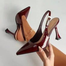 Load image into Gallery viewer, Sexy High Heels Women's Sandals Pointed Toe Luxury Heels Shoes Dress Pumps Slippers Elegant Fashion Mujer Sandalias
