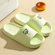 Load image into Gallery viewer, Summer Children Slippers Indoor Cute Bear Print Anti Slip Soft Sole Exquisite Parent-child Shoes Home Comfy Leisure Shoes
