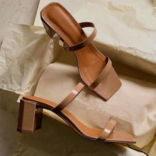 Load image into Gallery viewer, Women's middle heel sandals
