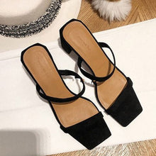 Load image into Gallery viewer, Women's middle heel sandals
