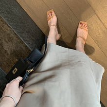 Load image into Gallery viewer, Women's middle heel sandals

